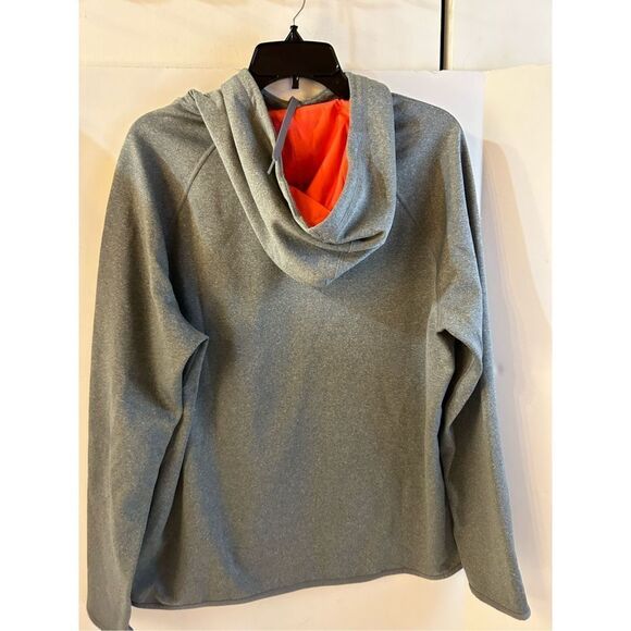 Nike xl women’s hoodie gray pink swoosh dri fit - Picture 2 of 7